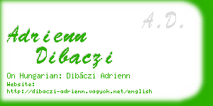 adrienn dibaczi business card