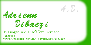 adrienn dibaczi business card